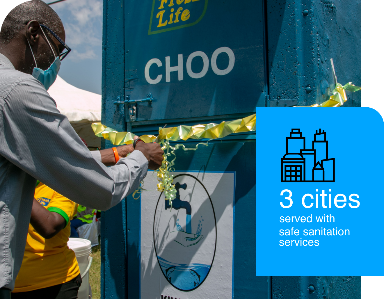 Fresh Life Partnership with Kiwasco toilet opening